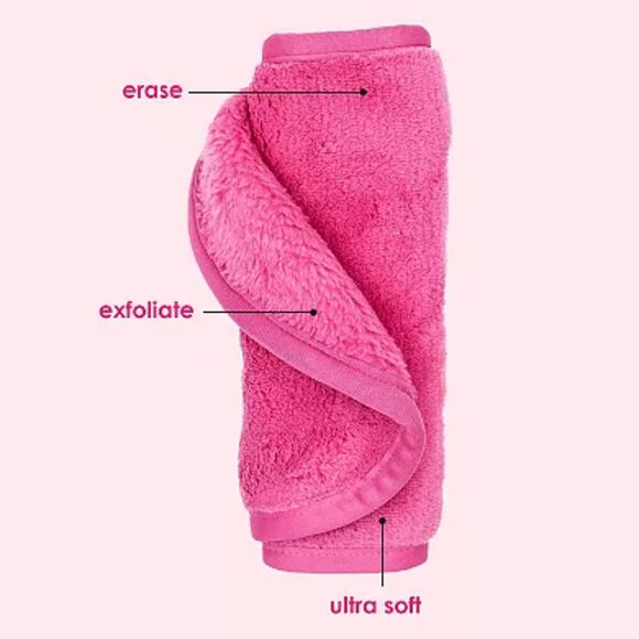 The Original MakeUp Eraser Pink Daily Cleansing Makeup Reusable Cloth & Mini SET - Picture 7 of 14
